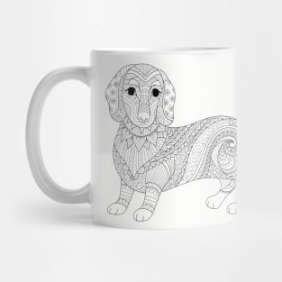 mandala dog Mug